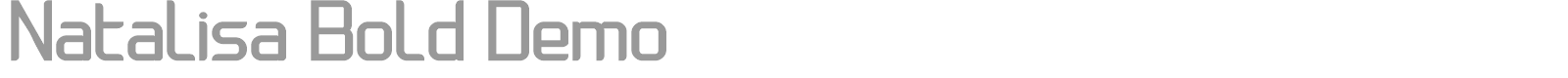 Natalisa font preview